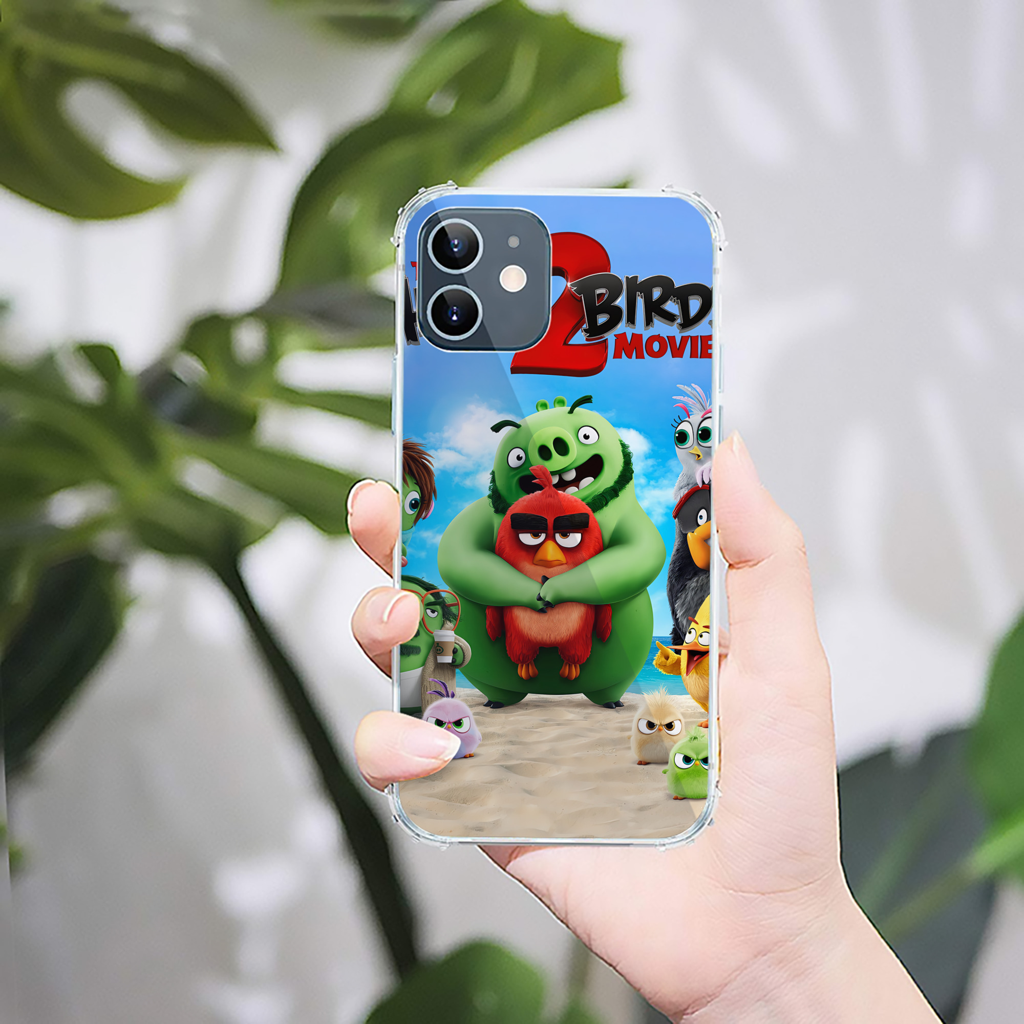 （画像用） Angry Birds アングリーバード 【iPhone 12シリーズ対応】透明スマホケース（クリアソフトケース）